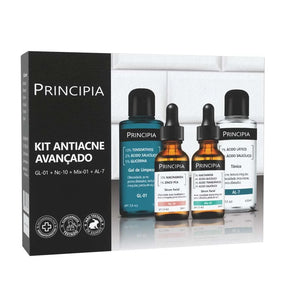 KIT ANTI-ACNE AVANÇADO GL-01 + AL-7 + NC-10 + MIX-01